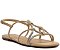 SANDÁLIA RASTEIRA ANACAPRI TIRAS GLAM BEGE - Imagem 2