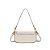 BOLSA BAGUETE SANTA LOLLA MÉDIA SOFT ALÇA OMBRO OFF WHITE - Imagem 5