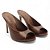 TAMANCO SALTO ALTO SCHUTZ COURO ROOT BROWN - Imagem 2