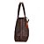 BOLSA SHOPPER SANTA LOLLA TELA ALÇA DE OMBRO MARROM - Imagem 5