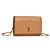 BOLSA CARTEIRA PEQUENA COM CAIXA SANTA LOLLA SOFT CARAMELO ALÇA TRANSVERSAL - Imagem 5