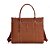 BOLSA SHOPPER SANTA LOLLA  FLOATER CARAMELO DUAS ALÇAS - Imagem 1