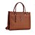 BOLSA SHOPPER SANTA LOLLA  FLOATER CARAMELO DUAS ALÇAS - Imagem 2