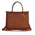 BOLSA SHOPPER SANTA LOLLA  FLOATER CARAMELO DUAS ALÇAS - Imagem 5