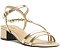 SANDÁLIA SALTO BLOCO ANACAPRI TIRAS DOURADA - Imagem 1