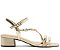 SANDÁLIA SALTO BLOCO ANACAPRI TIRAS DOURADA - Imagem 2