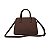 BOLSA MEDIA SANTA LOLLA NOBUCK ALÇA DUPLA - DARK COCOA - Imagem 2