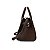 BOLSA MEDIA SANTA LOLLA NOBUCK ALÇA DUPLA - DARK COCOA - Imagem 3