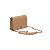 BOLSA PEQUENA SANTA LOLLA MATERIAL CANVAS BEGE ALÇA TRANSVERSAL CORRENTE - Imagem 3