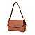 BOLSA SANTA LOLLA MEDIA SOFT CUBOS ALÇA DE OMBRO BRICK CARAMELO - Imagem 3