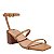 SANDÁLIA COURO CONFORT SANTA LOLLA CARAMELO SALTO BLOCO - Imagem 2