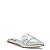 MOCASSIM MULE SANTA LOLLA METALIZADO GLOW PRATA BICO FINO - Imagem 2