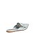 MOCASSIM MULE SANTA LOLLA METALIZADO GLOW PRATA BICO FINO - Imagem 3