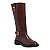 BOTA COURO CONFORT BOOT CANO ALTO MONTARIA SANTA LOLLA MARROM DARK - Imagem 3