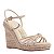 SANDÁLIA ESPADRILLE ANABELA NAPA SOFT SANTA LOLLA CREME - Imagem 1