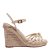 SANDÁLIA ESPADRILLE ANABELA NAPA SOFT SANTA LOLLA CREME - Imagem 7
