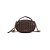BOLSA PEQUENA TRESSÊ MARROM DARK SANTA LOLLA PESPONTOS ALÇA CORRENTE - Imagem 1