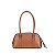 BOLSA DE OMBRO ESTRUTURADA SANTA LOLLA SOFT LISO MARROM BRICK - Imagem 1
