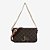 BOLSA TRANSVERSAL JORGE BISCHOF MONOGRAMA JB MARROM - Imagem 1