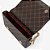 BOLSA TRANSVERSAL JORGE BISCHOF MONOGRAMA JB MARROM - Imagem 2