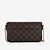 BOLSA TRANSVERSAL JORGE BISCHOF MONOGRAMA JB MARROM - Imagem 3