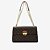 BOLSA DE OMBRO JORGE BISCHOFF MONOGRAMA MARROM - Imagem 1