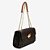 BOLSA DE OMBRO JORGE BISCHOFF MONOGRAMA MARROM - Imagem 2