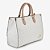 BOLSA SHOPPING JORGE BISCHOFF MONOGRAMA JB OFF WHITE NUDE LINHO - Imagem 3