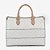 BOLSA SHOPPING JORGE BISCHOFF MONOGRAMA JB OFF WHITE NUDE LINHO - Imagem 6