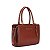BOLSA TOTE BAG SANTA LOLLA SOFT MARROM TRANSVERSAL PESPONTOS - Imagem 2
