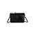 BOLSA FLAP PEQUENA CROCO SANTA LOLLA PRETA ALÇA CORRENTE - Imagem 1
