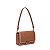 BOLSA BAGUETE SANTA LOLLA TRESSÊ ESTRUTURADA MARROM TERRACOTA - Imagem 2