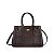 BOLSA MÉDIA SANTA LOLLA TEXTURIZADA LIZARD ALÇA TRANSVERSAL MARROM DARK - Imagem 1
