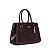 BOLSA MÉDIA SANTA LOLLA TEXTURIZADA LIZARD ALÇA TRANSVERSAL MARROM DARK - Imagem 4