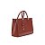 BOLSA GRANDE SANTA LOLLA ESTRUTURADA SOFT TERRACOTA ALÇA DUPLA - Imagem 2