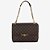 BOLSA DE OMBRO MARROM MONOGRAMA JORGE BISCHOFF - Imagem 1