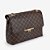 BOLSA DE OMBRO MARROM MONOGRAMA JORGE BISCHOFF - Imagem 3