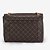 BOLSA DE OMBRO MARROM MONOGRAMA JORGE BISCHOFF - Imagem 5