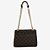 BOLSA DE OMBRO MARROM MONOGRAMA JORGE BISCHOFF - Imagem 3
