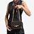 BOLSA DE OMBRO MARROM MONOGRAMA JORGE BISCHOFF - Imagem 5