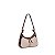 BOLSA DE OMBRO SANTA LOLLA PEQUENA CANVAS BEGE RECORTES CROCO - Imagem 2