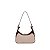 BOLSA DE OMBRO SANTA LOLLA PEQUENA CANVAS BEGE RECORTES CROCO - Imagem 4