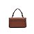 BOLSA PEQUENA SANTA LOLLA FLOATER ESTRUTURADA MARROM TERRACOTA - Imagem 3