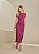 VESTIDO MIDI ROSA FÓRUM CANELADO COM TORÇÃO - Imagem 1