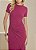 VESTIDO MIDI ROSA FÓRUM CANELADO COM TORÇÃO - Imagem 3