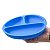 Prato Infantil de Silicone com Divisórias - Azul Clingo - Imagem 4
