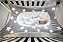 Cama Meu Primeiro Sono Rede Berço - Cinza Estrelado - Baby Pil - Imagem 2