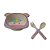 Kit Prato Bambu Unicórnio Ecológico  Giro Baby 3 unidades - Imagem 3