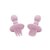 Garfo e Colher de Silicone Talheres Flex Grab Silicone Rosa - Clingo - Imagem 1