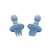 Talheres Flex Grab Silicone Azul - Clingo - Imagem 1